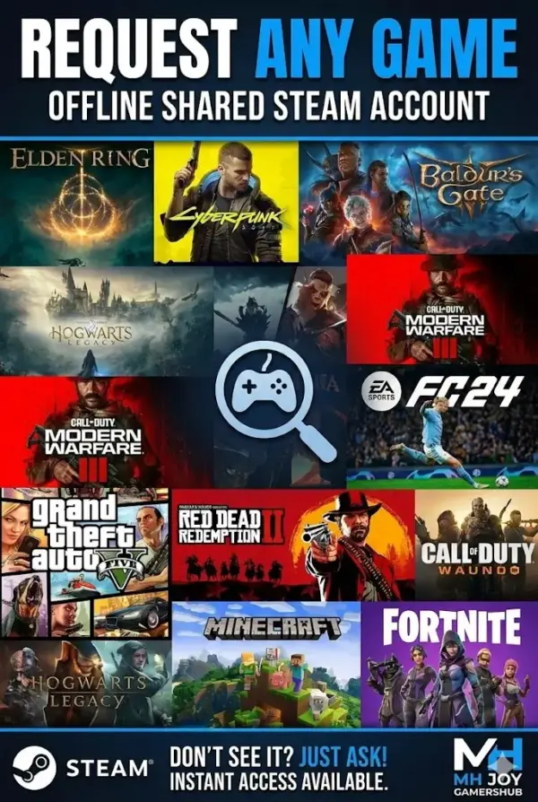 Request Any Game – Offline Shared Account