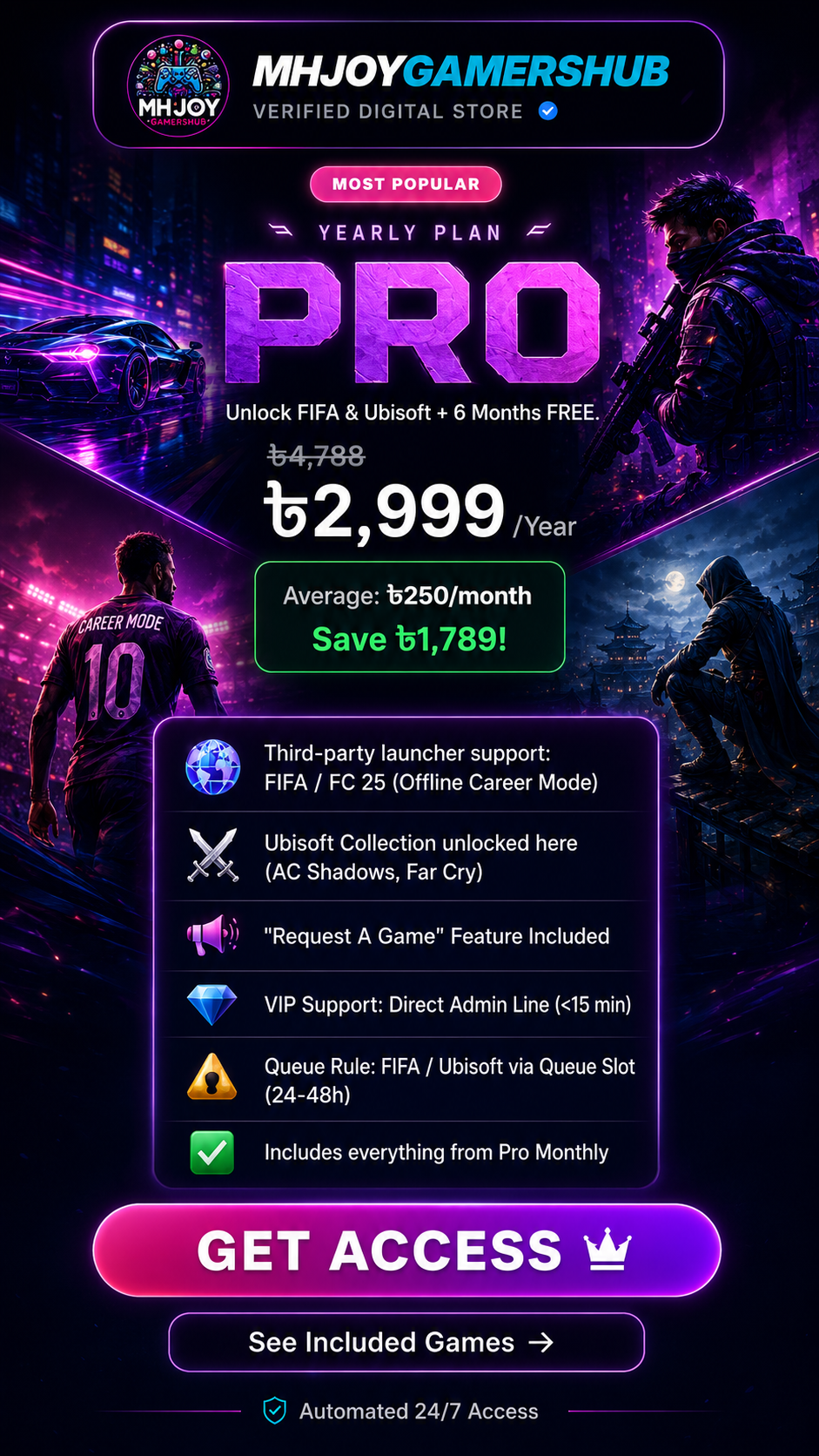 Ultimate Gamepass - Pro (Yearly)