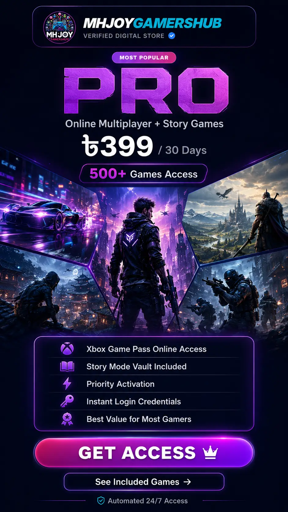 Ultimate Gamepass - Pro (Monthly)