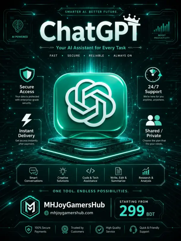 ChatGPT Subscription – Personal (Bangladesh)