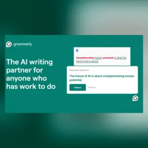 Grammarly official subscription artwork portrait