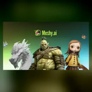 Meshy AI official subscription artwork portrait