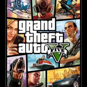 Grand Theft Auto V Enhanced and Legacy — official game artwork for PC key listing — portrait